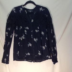NWOT Miss Me Floral and Lace Blouse